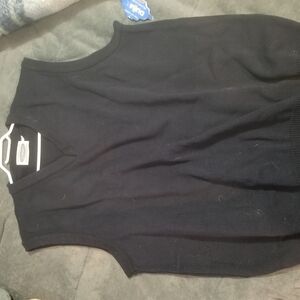 Classic Black V-Neck Knit Sweater